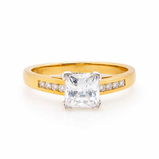 9ct Yellow Gold and CZs