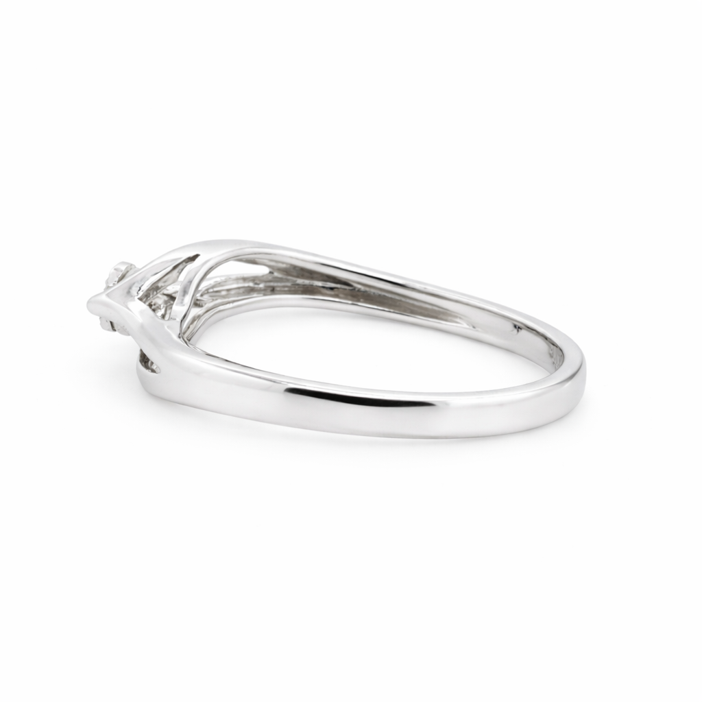 9ct White Gold Diamond Ring