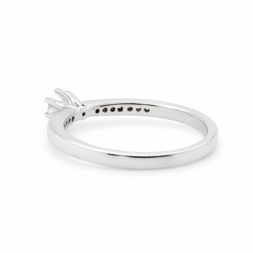 18ct White Gold 6 Claw Natural Diamonds Featuring an Astralis Cut Diamond