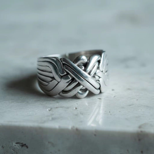 Sterling Silver Turkish Puzzle Ring