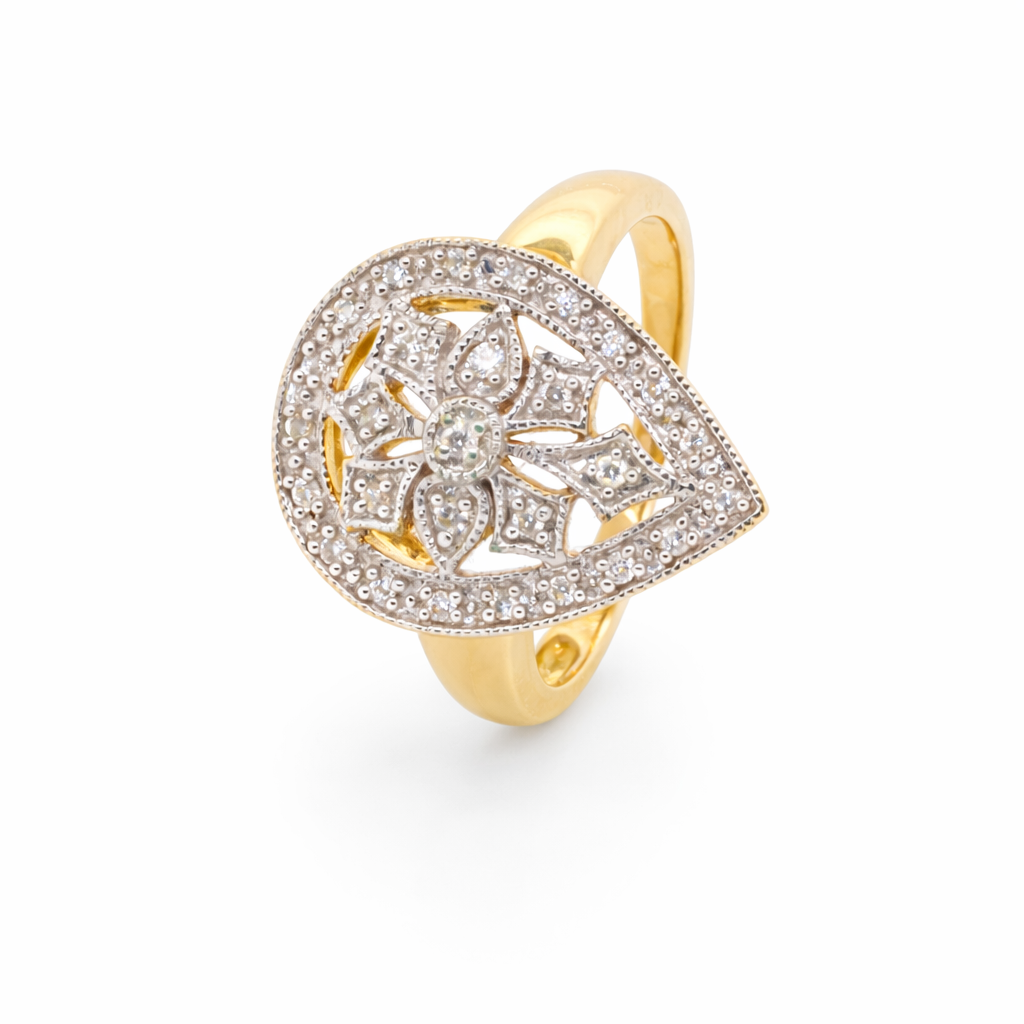 9ct Gold and Diamond Ring