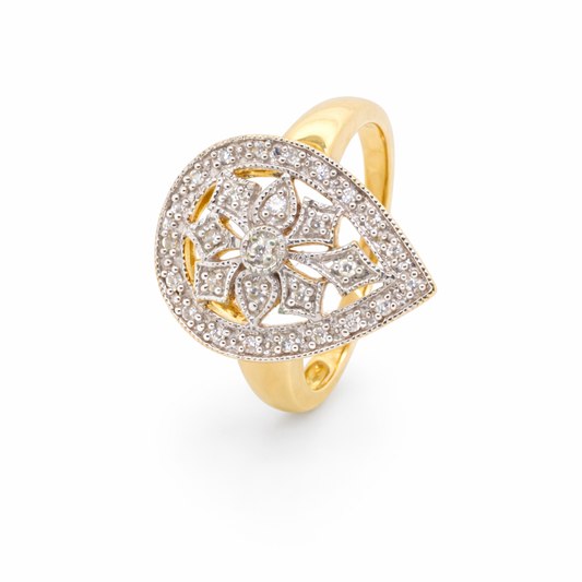 9ct Gold and Diamond Ring