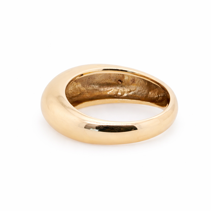 9ct Yellow Gold Dome ring