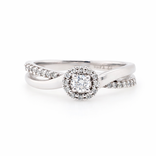 10ct White Gold and Diamonds