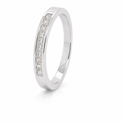 9ct White Gold Natural Princess Cut Diamonds&nbsp;