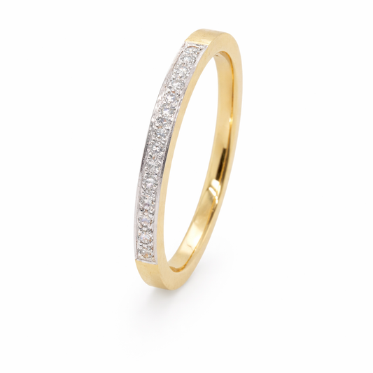 18ct Yellow Gold Natural&nbsp; Diamond Band