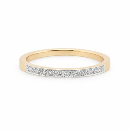 18ct Yellow Gold Natural&nbsp; Diamond Band