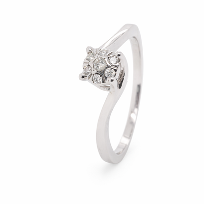 10ct White Gold Diamond Ring