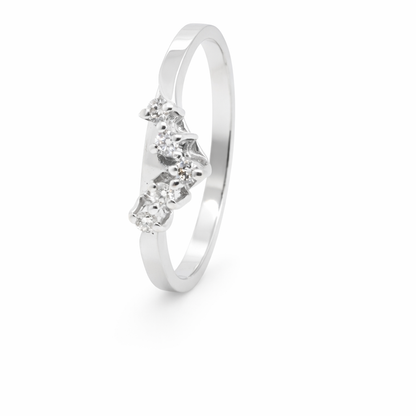 9ct White Gold Eternity Ring with Diamonds