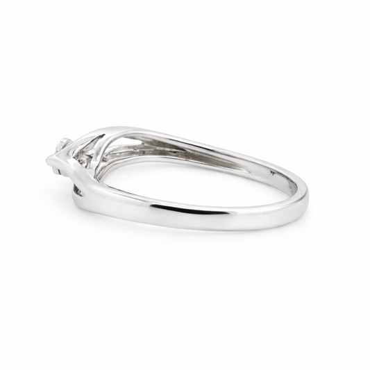 9ct White Gold Diamond Ring