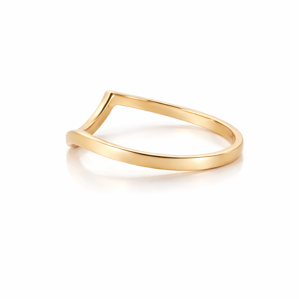 9ct Yellow Gold Curved Ban