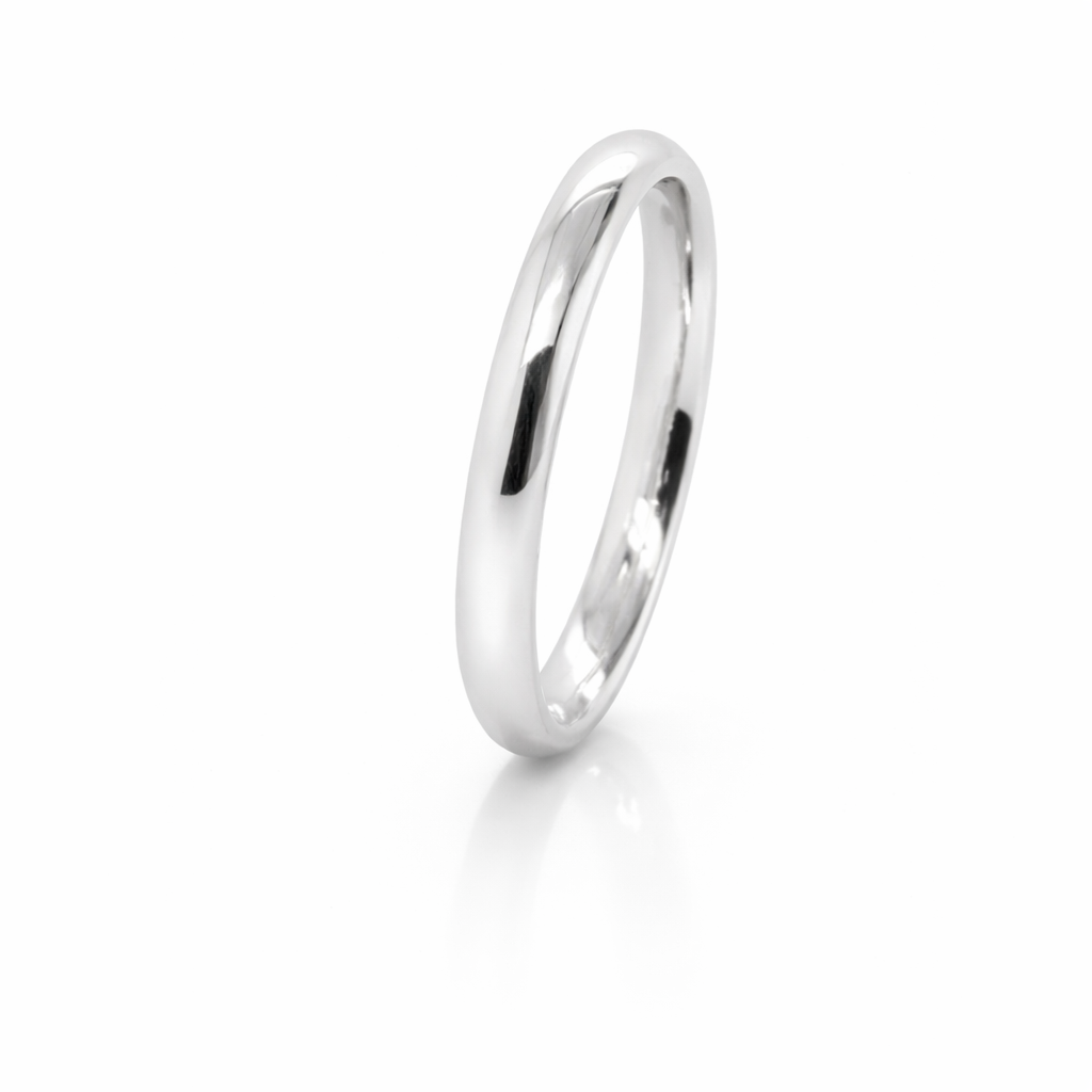 18ct White Gold Wedder Comfort Fit