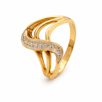 9ct Pave Set Diamond Ring