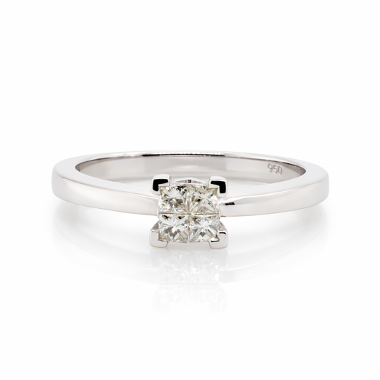 18ct White Gold Diamond Ring