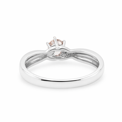 9ct White Gold and Natural Harts Range Zircon