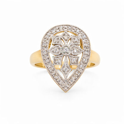 9ct Gold and Diamond Ring