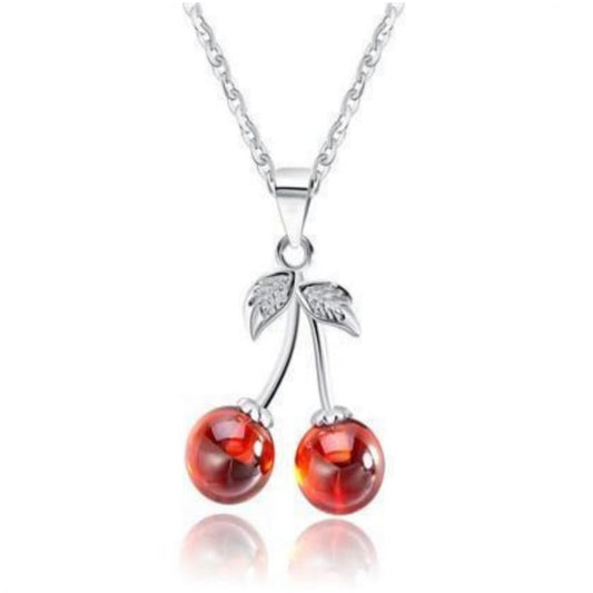 Sterling Silver and Garnet Cherrie Pendant