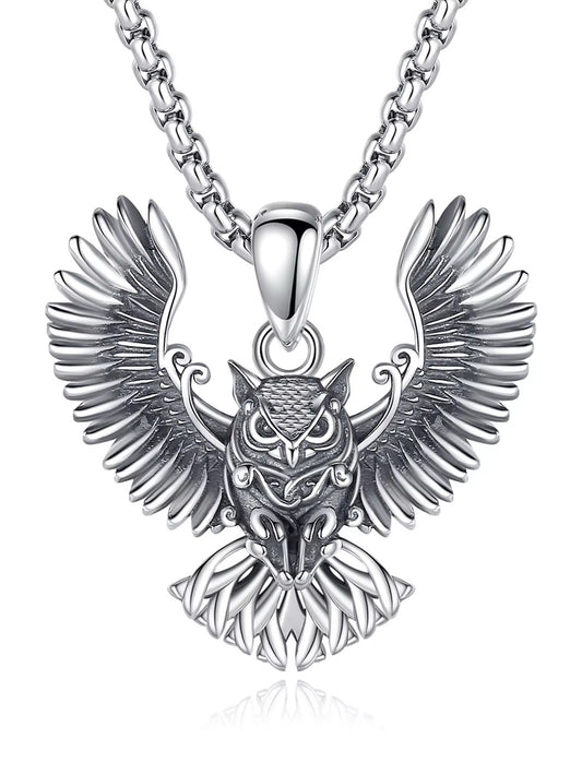 Sterling Silver Owl Pendant