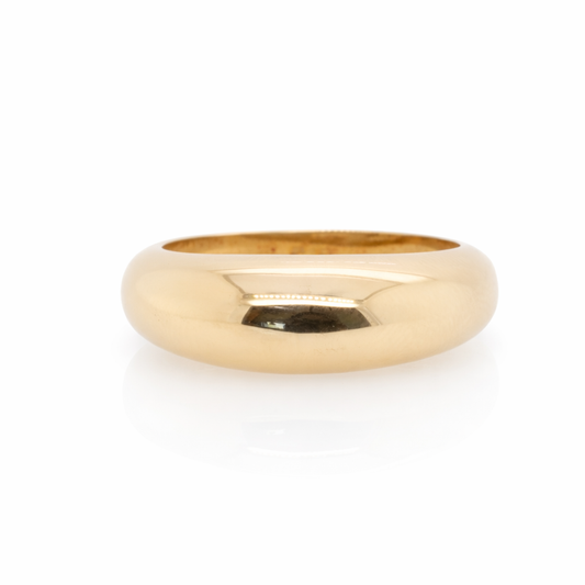 9ct Yellow Gold Dome ring