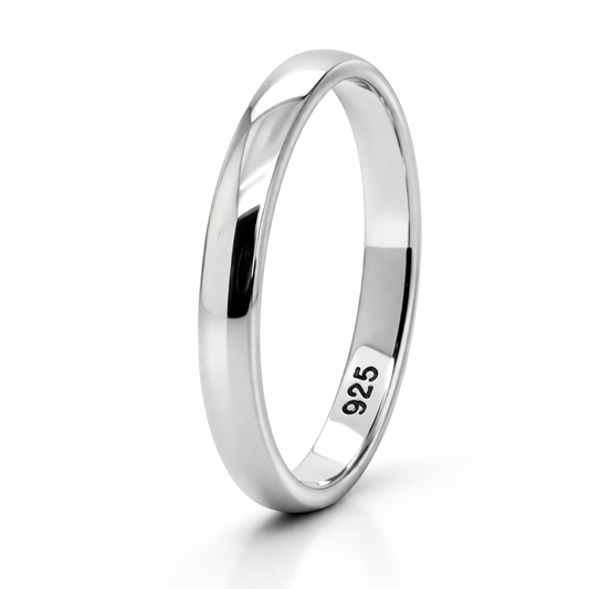 Sterling Silver Plain Band